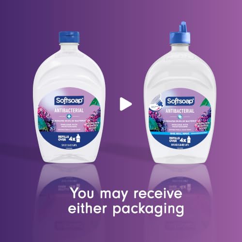 Softsoap Antibacterial Hand Soap Refill, White Tea & Berry Scent, 50 fl oz