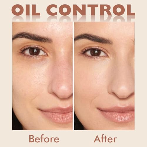 evpct Oil Control Pressed Face Powder Compact for Women, Translucent Setting Powder Makeup Foundation for Women, Waterproof Long Lasting Lightweight, polvo compacto de maquillaje, 02# Natural Beige