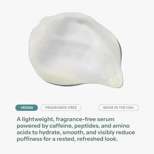 Chaddy Silky Eye Serum | Hydrating Under-Eye Cream for Dark Circles, Fine Lines, Wrinkles, Puffiness, and Bags ? Fragrance-Free Formula with Caffeine, Niacinamide, Peptides, and Antioxidants ? 15ml