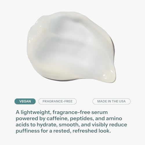 Chaddy Silky Eye Serum | Hydrating Under-Eye Cream for Dark Circles, Fine Lines, Wrinkles, Puffiness, and Bags ? Fragrance-Free Formula with Caffeine, Niacinamide, Peptides, and Antioxidants ? 15ml