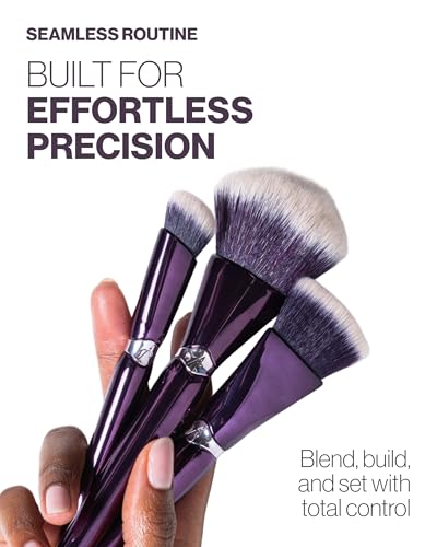 Anisa Beauty 3-Piece Makeup Brush Set | Foundation, Powder & Concealer