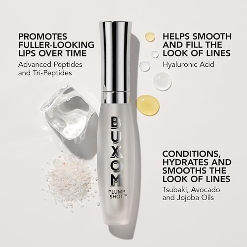 Buxom Plump Shot Peptides Lip Serum, Celestial Nude