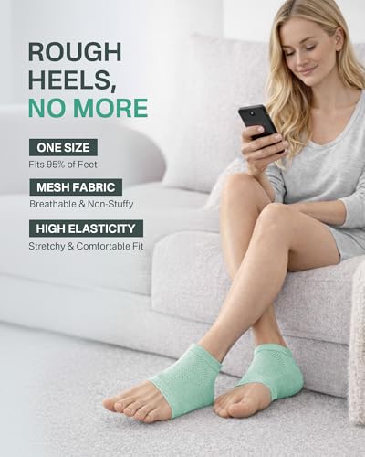 Moisturizing Cotton Socks for Cracked Heels - 2 Pairs