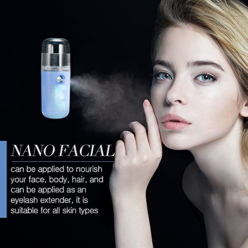 Honoson Nano Facial Mister 2-Pack - USB Rechargeable Face Spray Humidifier
