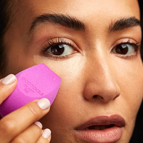 EcoTools Bioblender Makeup Sponge, Compostable Makeup Blender, For Liquid & Cream Foundation, Sustainable, Seamless Application, Eco-Friendly Beauty Sponge, Cruelty-Free & Latex Free, 1 Count