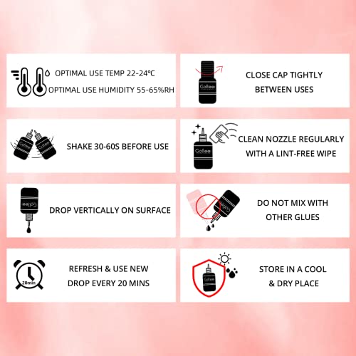 GOLLEEPRO Eyelash Extension Glue - 1-2 Sec Fast Dry, 7 Weeks