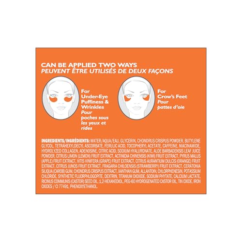 Peter Thomas Roth | Potent-C¢â Power Brightening Hydra-Gel Eye Patches | Eye Mask Patches for Under-Eye Bags and Fine Lines | Brightens The Look of Dark Circles