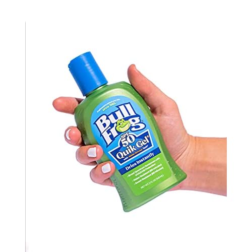 Bullfrog Quik Gel Sunscreen SPF 50 | Oxybenzone & Octinoxate Free | Broad Spectrum Moisturizing UVA/UVB, 5oz¡¦