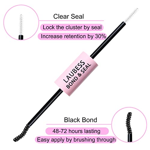 Lash Bond and Seal Mascara for Long Lasting Waterproof Eyelash Extensions - 5ml+5ml