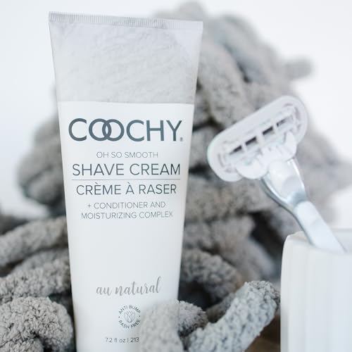Coochy Moisturizing Shave Cream for Sensitive Skin - Au Natural 3.4 oz