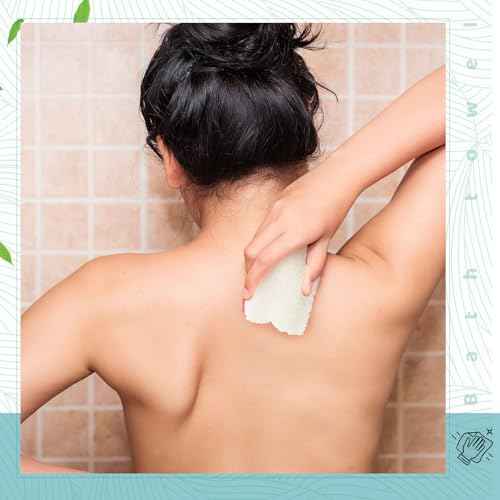 Tatuo 5 Pcs Exfoliating Face and Body Wash Cloths Towel Weave Bath Exfoliating Scrub Massage Bath Cloth for Women and Men, 10.63 x 9.05 Inch(Black Green Orange Blue Yellow Edge)