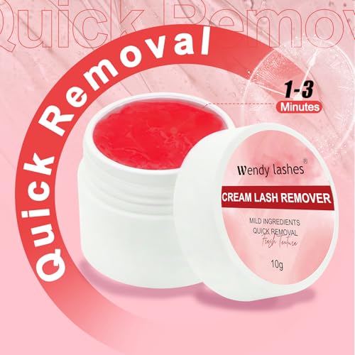 Lash Extension Remover Cream Eyelash Extension Remover Low Irritation Dissolves Powerful Eyelash Glue Remover for Salon Lash Glue Remover(No Flavored 10g)