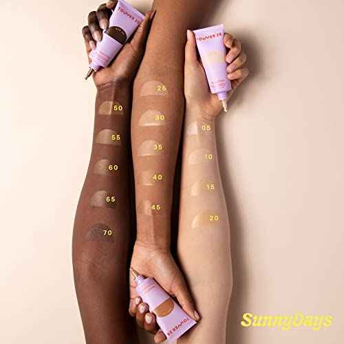 Tower 28 Beauty SunnyDays SPF 30 Tinted Mineral Sunscreen - For Sensitive Skin - 2-in-1 Facial Broad Spectrum UVA/UVB Protection + Foundation - Shade 15 MELROSE - Light with Warm Undertones, 1 Fl Oz