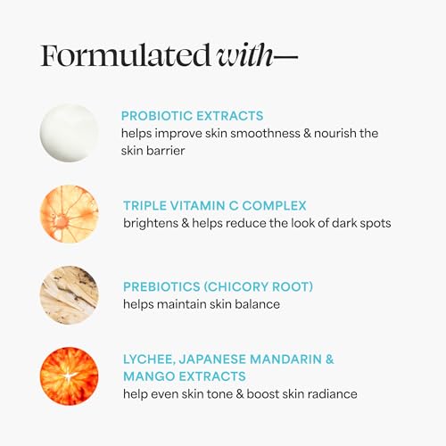 TULA Skin Care Brightening Treatment Drops - Vitamin C Serum, Brightens the Look of Dull Skin & Dark Spots, 1 fl oz.