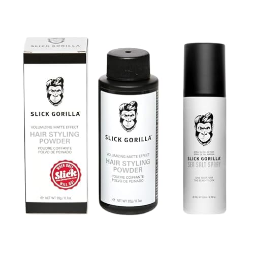 Slick Gorilla Men's Hair Styling Duo – Texture Powder & Sea Salt Spray