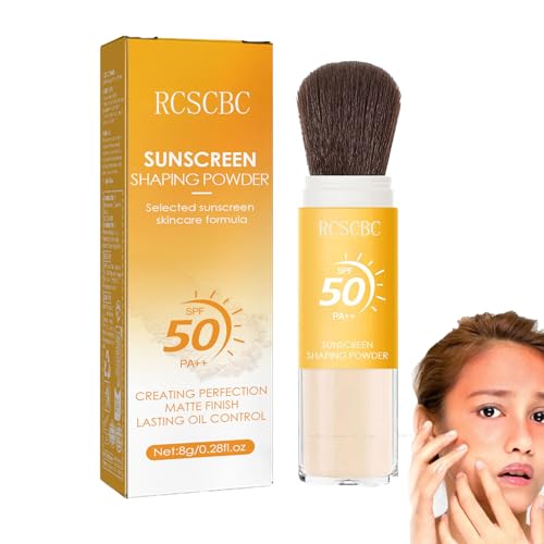 Powder Sunscreen SPF 50 Brush for Face & Scalp