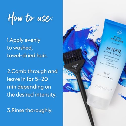 FOUR REASONS Intense Blue Color Mask - Semi-Permanent Hair Conditioner
