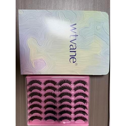 Lashes Wispy Eyelashes 6 D Volume Faux Mink Lashes Fluffy False Eyelashes 19MM D Curl Lash Extension Fake Eyelashes 14 Pairs by wtvane