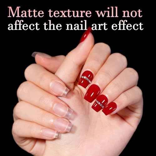 AILLSA Extra Short Coffin Nail Tips 15 Sizes Options Gel Nails Tips Full Cover Matte Prefiled Coffin Nails Tip Clear Soft Fake Nail Tip 240PCS with Storage Box