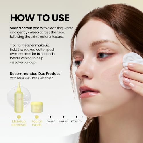 AXIS-Y Kojic Yuzu Cleansing Water - Brightening Micellar Makeup Remover