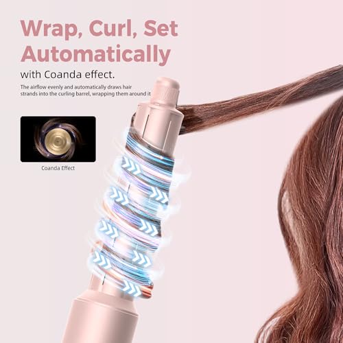Atopskins 8-in-1 Foldable Multi-Styler Hair Dryer & Curling Set, Dual Voltage