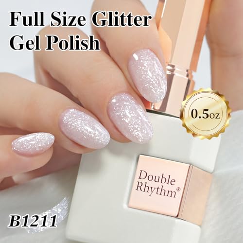 Double Rhythm Glitter Gel Polish 15ml - UV/LED Nail Art