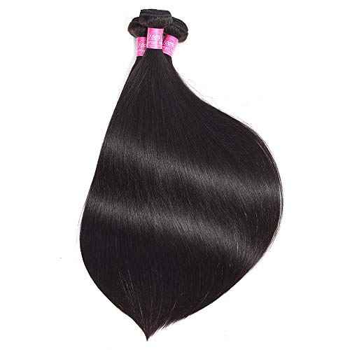 FQ Peruvian Straight Human Hair 1 Bundle 30 inch Unprocessed Virgin 10A Human Hair Bundles Double Weft Straight Human Hair Extensions Weave Bundles 100g/bundle Natural Color