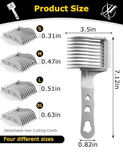 Geyynow 4-in-1 Blend Friend Fade Comb for Men's Haircuts
