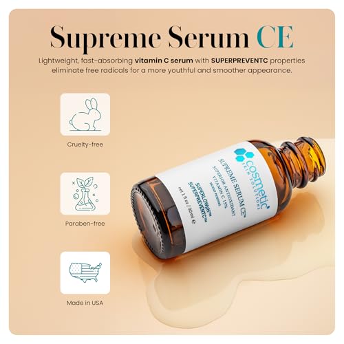 Supreme Serum CE ? Vitamin C Face Serum with Vitamin E & Hyaluronic Acid ? Antioxidant Rich Anti-Aging & Hydrating Formula ? 1 fl oz