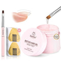 Beetles HEMA-Free Hard Gel for Nails 60g Clear Builder & Flat Brush