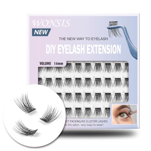 Cluster Lashes 14mm - DIY Eyelash Extensions, Reusable