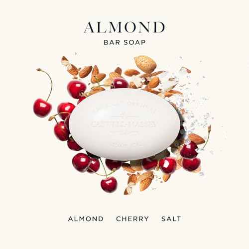 Caswell-Massey Almond Natural Bar Soap Gift Set - Moisturizing Triple-Milled Body Soap for Men & Women - Plant-Based with Essential Oils for Soft Skin, Cruelty-Free, USA Made, 12 Bars x 5.8 oz