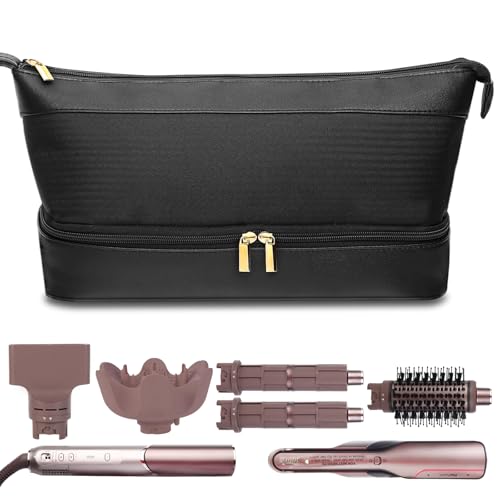 Flexfusion Carrying Case for Shark, Travel Case for Shark Glam Ceramic/FlexFusion Hair Straightener, Travel Bag for Shark Flexfusion Air Ceramic HD641S/HD642S /HD6052S(Black)