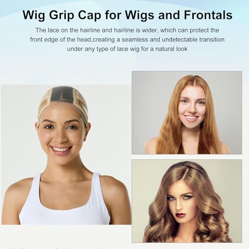 Lace Silicone Wig Grip Cap with Adjustable Band - Glueless