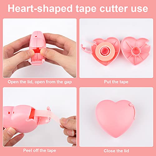 Eyelash Extension Tape Kit - 12 Rolls with Heart Cutter