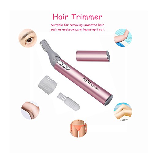 Mini Rotatable Lady Shaver Electric Bikini Facial Precision Trimmer Eyebrow Shaper Razor Kit Underarm Leg Body Hair Remover(Battery Operated) ¡¦