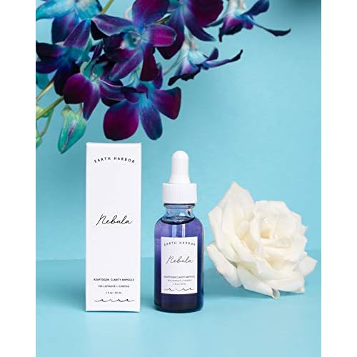 Earth Harbor NEBULA Adaptogen Clarity Ampoule ? Serum for Acne, Blemishes & Oily Skin, Clarifying & Balancing with Squalane & Ginseng, 1 fl oz