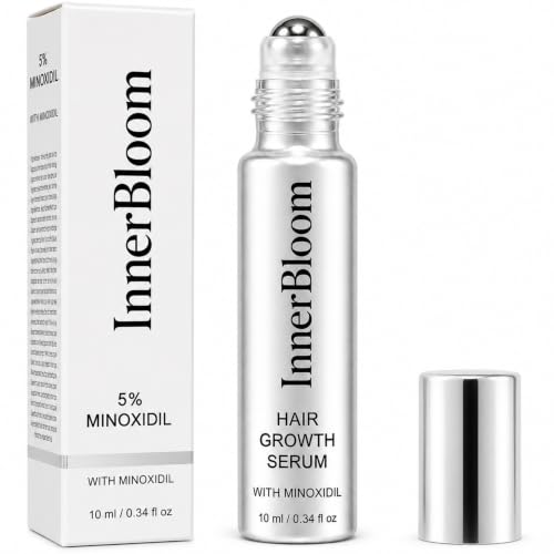 Innerbloom Minoxidil 5% Hair Growth Serum Roll-On with Rosemary & Biotin