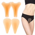 4 Packs C-amel Toe Concealer for Women,Silicone Anti C-amel Toe Guard,Reusable Invisible Self-Adhesive Silicone C-amel Toe Pads for Women,C-amel Toe Cover for Leggings Swimsuits All