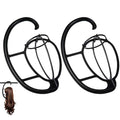 Dreamlover Hanging Wig Stand - 2 Pack, Black