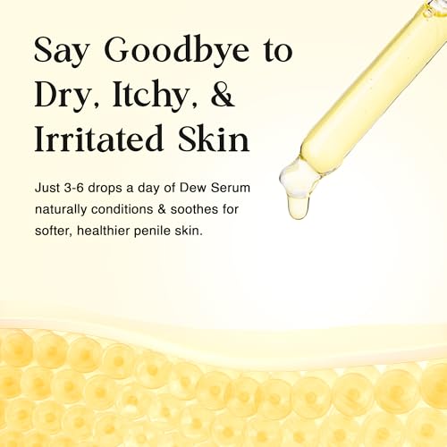 Penile Moisturizer Serum for Dry Skin - Dermatologist Approved - Essential Oils Help Relieve Soreness, Itching 1 Ounce