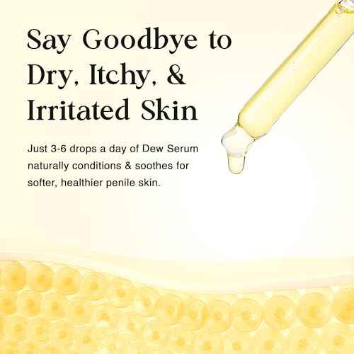 Penile Moisturizer Serum for Dry Skin - Dermatologist Approved - Essential Oils Help Relieve Soreness, Itching 1 Ounce