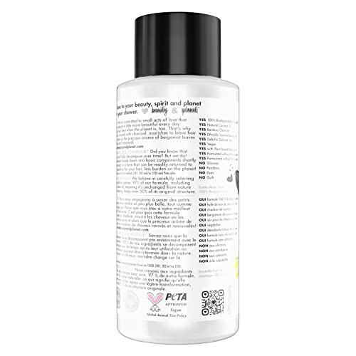 Love Beauty And Planet Cleansing Conditioner Delightful Detox for Cleansed Hair Charcoal & Bergamot Vegan, Paraben-free, Silicone-free, Cruelty-free Clarifying Conditioner 13.5 oz