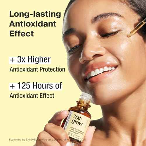 125 Hours Antioxidant Serum with Pure Vitamin C & Ferulic Acid | Korean Glass Skin Products | Vitamin C Face Serum | Korean Skin Care - 1.01fl oz (30ml)