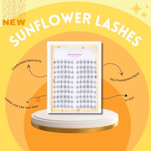 120PCs Sunflower Individual Lashes – 8-13mm C+ Curl