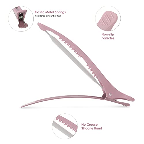 AIMIKE 6-Piece Duck Bill Hair Clips with Silicone Band