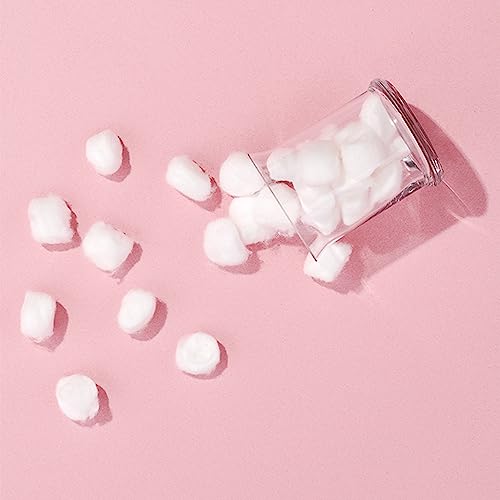 100 Count Pure Cotton Balls for Face Makeup Nail First Aid - Hypoallergenic, Cruelty-Free