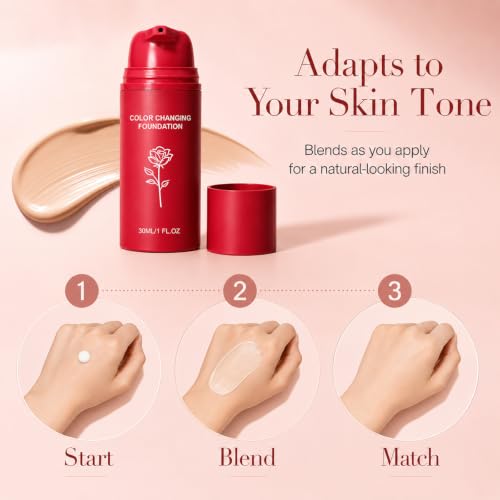 Korean Color Changing Foundation - Self-Adjusting Liquid Makeup