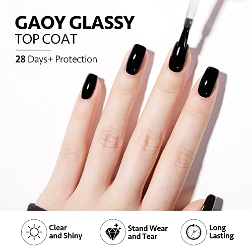 GAOY Gel Top Coat & Base Coat Set - 16ml Bottles