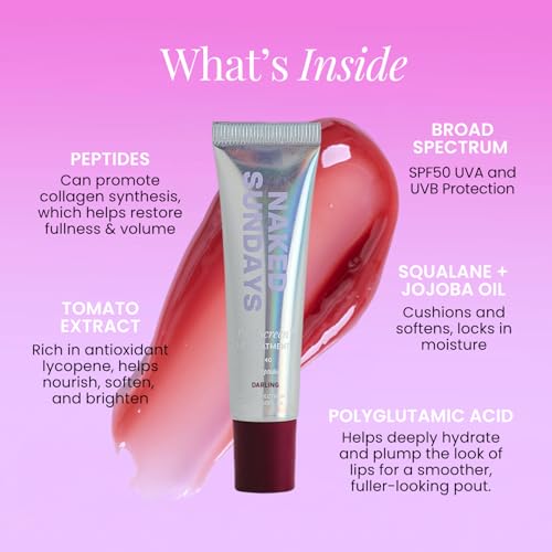 Naked Sundays SPF 50 Tinted Lip Balm with Peptides
